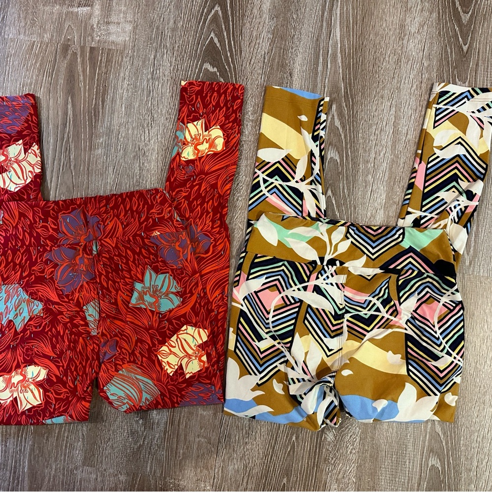 Women’s LuLaRoe Leggings, One Size, Two Pairs, NWOT - Picture 3 of 7